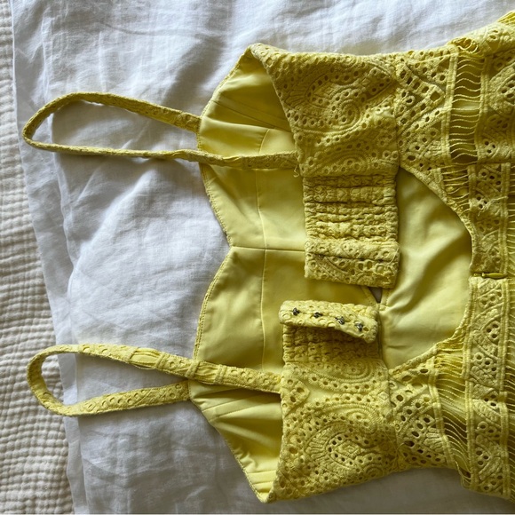 Thurley Yellow Lace Dress - Picture 8 of 13